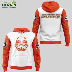 2024 Anaheim Ducks x Star Wars Night Hoodie, themed apparel, hockey fandom.