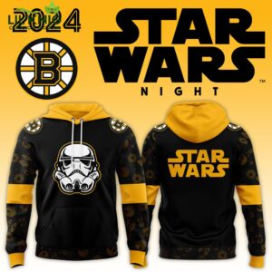 2024 Boston Bruins x Star Wars Night hoodie, collaboration apparel, fan collectibles.