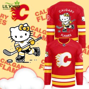 2024 Calgary Flames x Hello Kitty 50th Anniversary Jersey (Red) – Unique Fan Gear