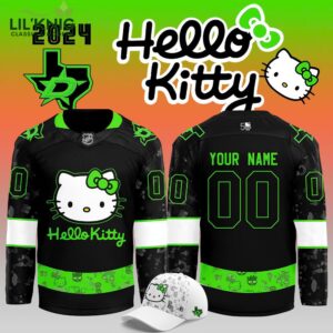 2024 Dallas Stars x Hello Kitty 50th Anniversary Exclusive Personalized Jersey