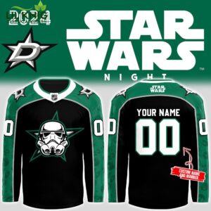 2024 Dallas Stars x Star Wars Night Personalized Fan Jersey