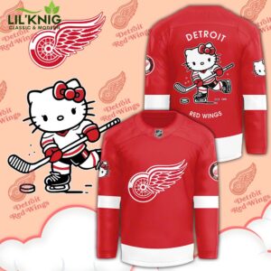 2024 Detroit Red Wings Hello Kitty 50th Anniversary Limited Edition Jersey