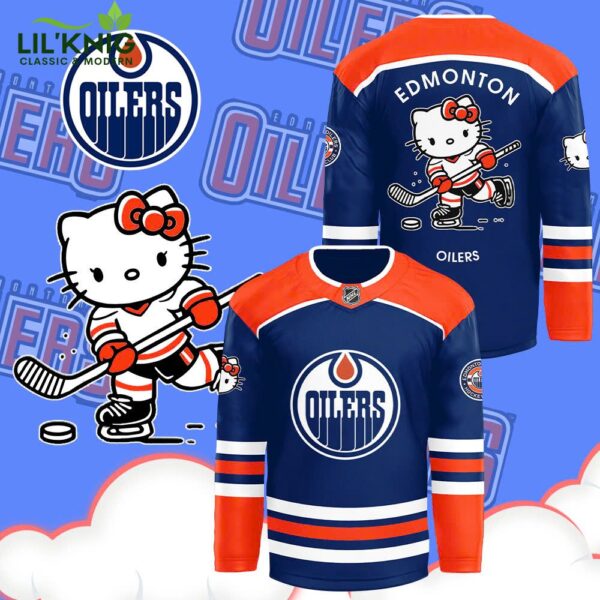 2024 Edmonton Oilers x Hello Kitty 50th Anniversary Limited Edition Jersey