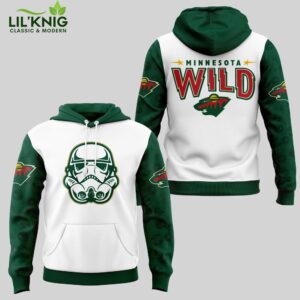 2024 Minnesota Wild x Star Wars Night Hoodie, special event, fan apparel.