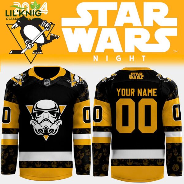 2024 Pittsburgh Penguins x Star Wars Night Custom Jersey – Themed Hockey Apparel