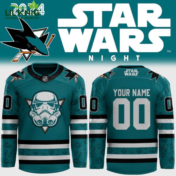 2024 San Jose Sharks x Star Wars Night Custom Jersey – Personalized Name & Number