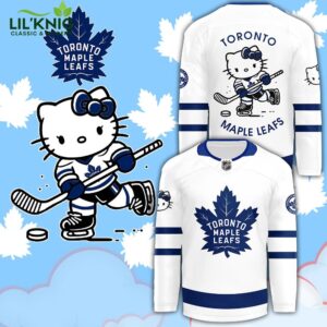 2024 Toronto Maple Leafs x Hello Kitty 50th Anniversary Exclusive White Jersey | Customizable NHL Jersey