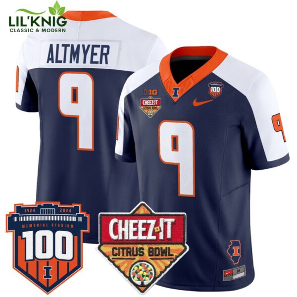 2025 Cheez-It Citrus Bowl Illinois Fighting Illini Game Jersey