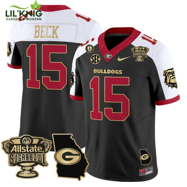 2025 Georgia Bulldogs Sugar Bowl Jersey with Georgia Map Patch