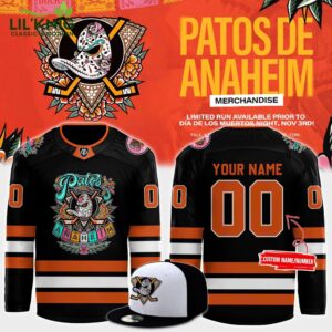 Anaheim Ducks Dia de Muertos Custom Jersey 2024 | Limited Edition Day of the Dead NHL Jersey