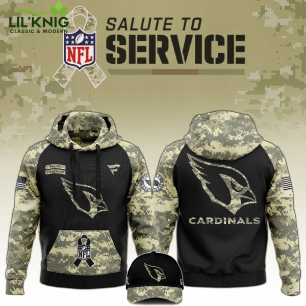 Arizona Cardinals 2024 Salute to Service Limited Edition Hoodie – NFL Military Gear