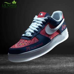 Atlanta Braves Air Force 1 Sneakers – Retro Baseball Look