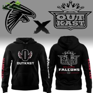 Atlanta Falcons Limited Edition x OutKast Black Hoodie – 2024