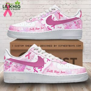 Breast Cancer Awareness Air Force 1 Sneakers – Support a Cause