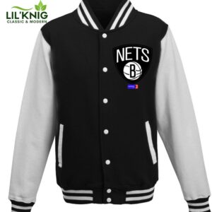 Brooklyn Nets Nba 1St Baseball Jacket Unisex