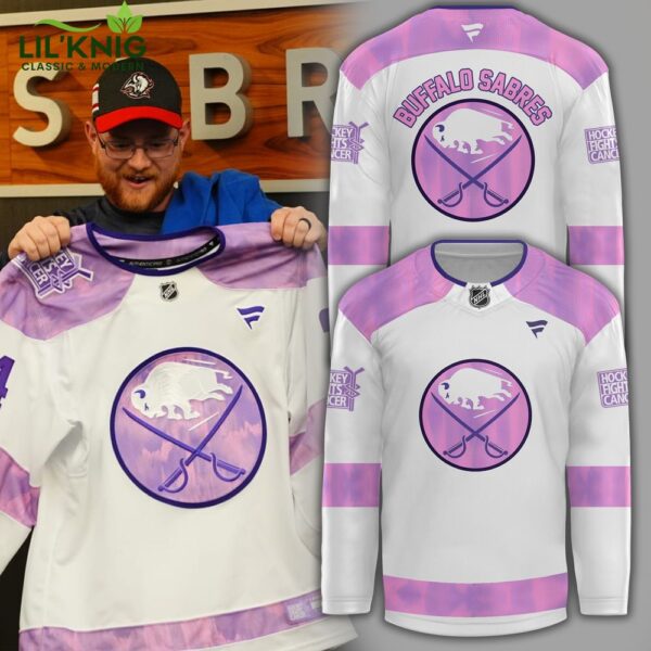 Buffalo Sabres Special Hockey Fights Cancer Jersey | Limited Edition NHL Cancer Awareness Jersey