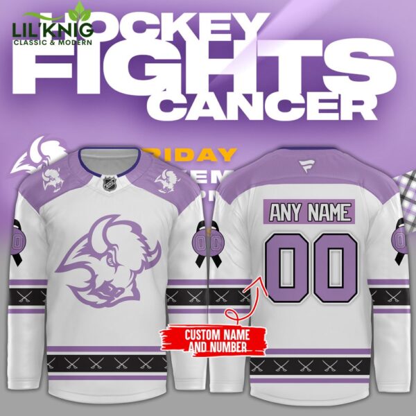 Buffalo Sabres Special Hockey Jersey Custom Name & Number | Personalized NHL Cancer Support Jersey