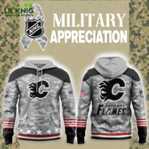 Calgary Flames 2024 Military Appreciation Hoodie – NHL Fan Gear