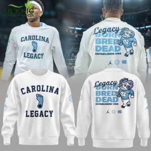 California Legacy UNC Basketball BORN BRED DEAD Limited Edition 2024 White T-Shirt