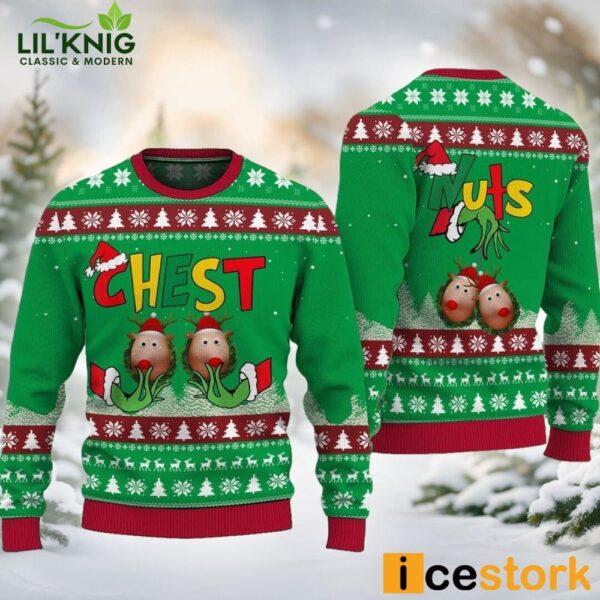 Chest Nuts Ugly Christmas Sweater