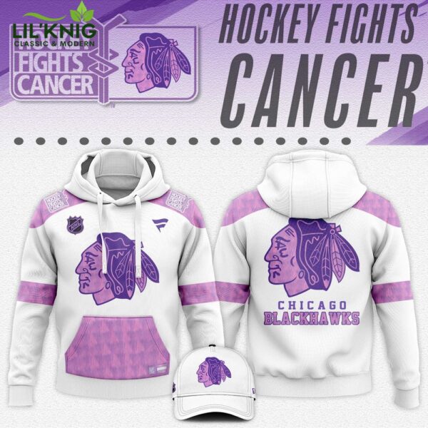 Chicago Blackhawks Limited Edition “Hockey Fights Cancer” Hoodie – NHL Support Gear