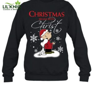 Christmas Begins With Christ Snoopy M128-Sweatshirt