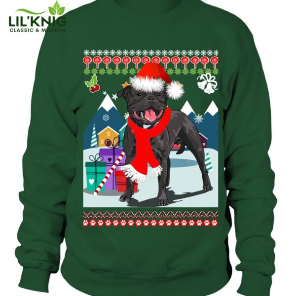 Christmas Staffy Sweatshirt Unisex