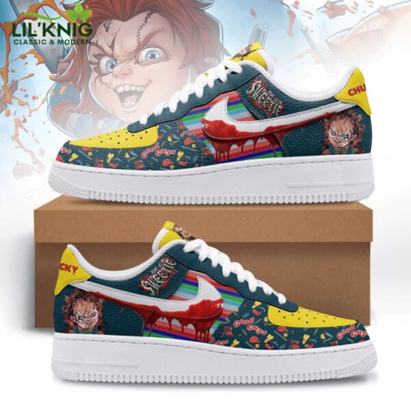 Chucky X Nike Air Force 1 Customized For Halloween Ver6