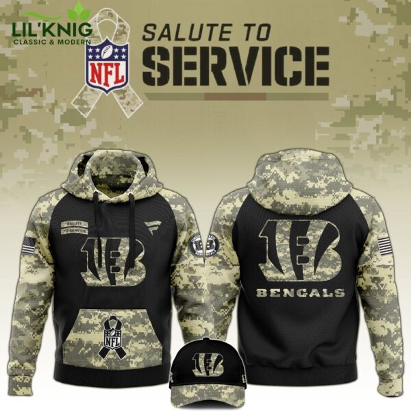 Cincinnati Bengals 2024 Salute to Service Limited Edition Hoodie – Military Tribute