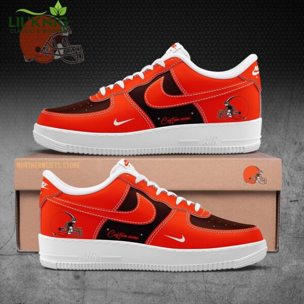 Cleveland Browns Sneakers Custom Name For Fans AF1 Shoes – NFL Custom Footwear