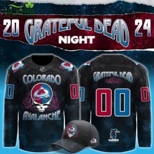 Colorado Avalanche x Grateful Dead Night 2024 Personalized Jersey – Music and Hockey Unite