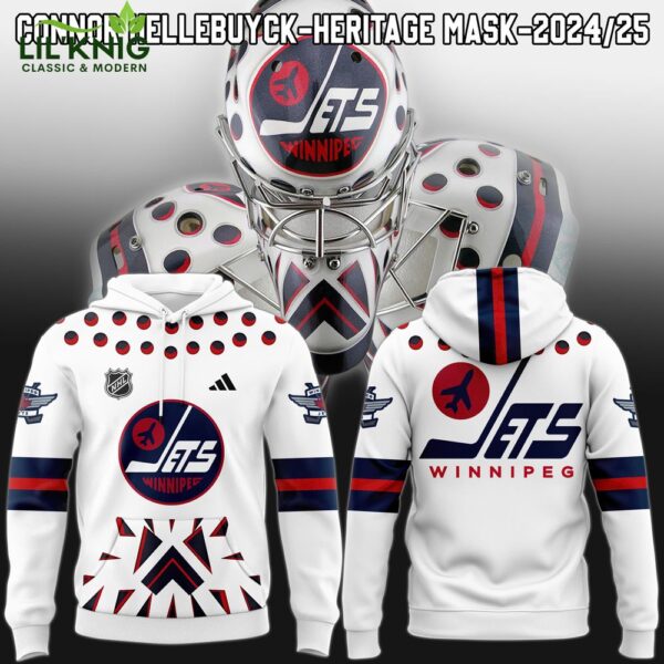 Connor Hellebuyck’s Winnipeg Jets 2024-25 Heritage Hoodie