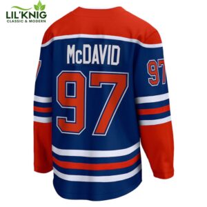 Connor Mcdavid Edmonton Oilers NHL Fanatics Breakaway Royal Home Jersey