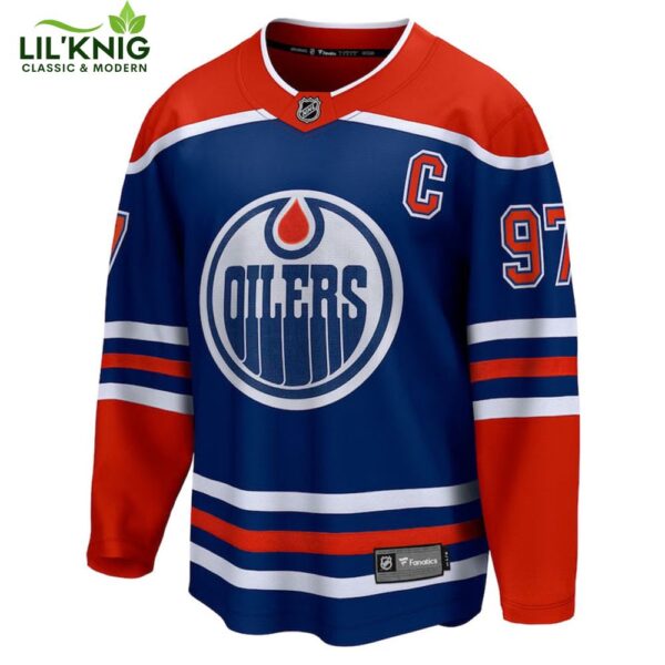 Connor Mcdavid Edmonton Oilers NHL Fanatics Breakaway Royal Home Jersey