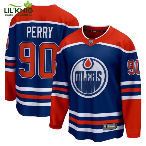 Corey Perry Edmonton Oilers Nhl Fanatics Breakaway Royal Home Jersey Vendor