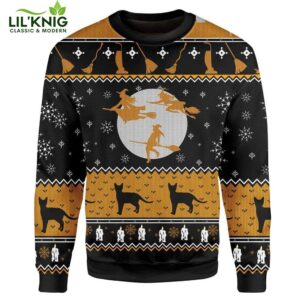 Custom Ugly Christmas Witch Sweater Jumper