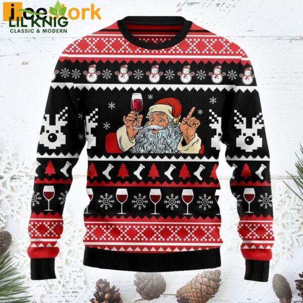 Dear Santa Just Bring Wine Ugly Christmas Sweater