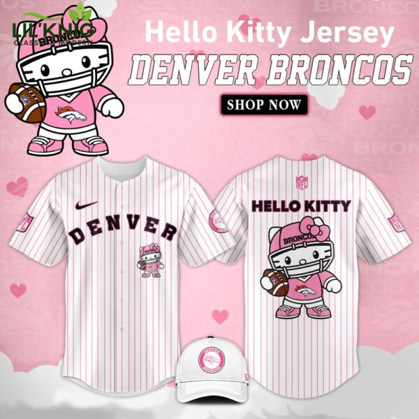 Denver Broncos x Kitty Pink Jersey Limited Edition – Custom Fan Gear