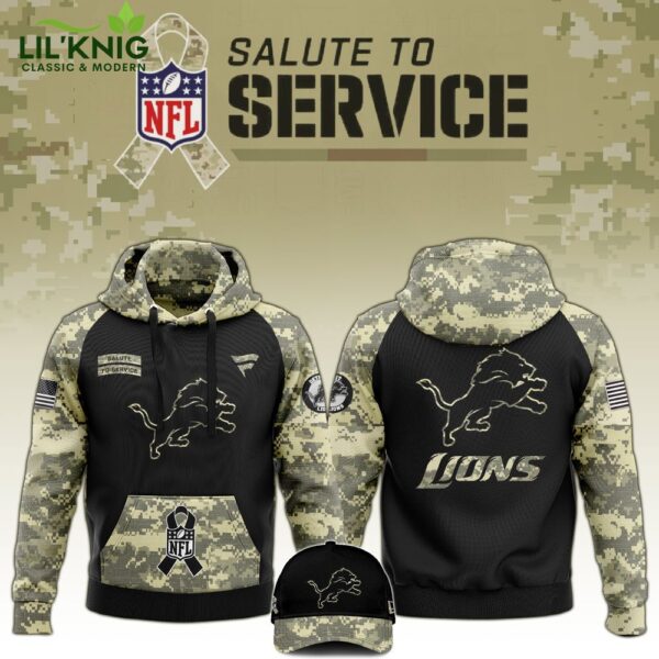 Detroit Lions 2024 Salute to Service Limited Edition Hoodie – Military Appreciation