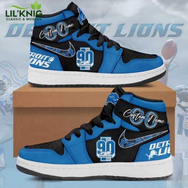 Detroit Lions 90th Anniversary Air Jordan 1 Shoes – Limited Edition NFL Fan Gear