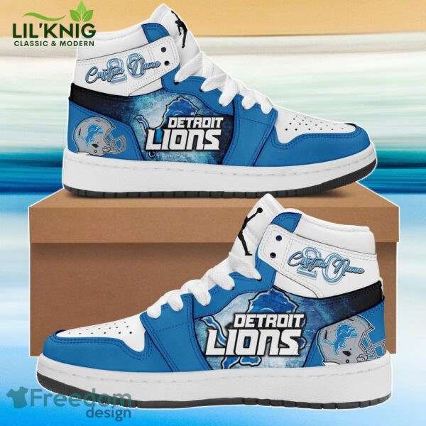 Detroit Lions L Football Team Special Edition Air Jordan 1 Sneakers