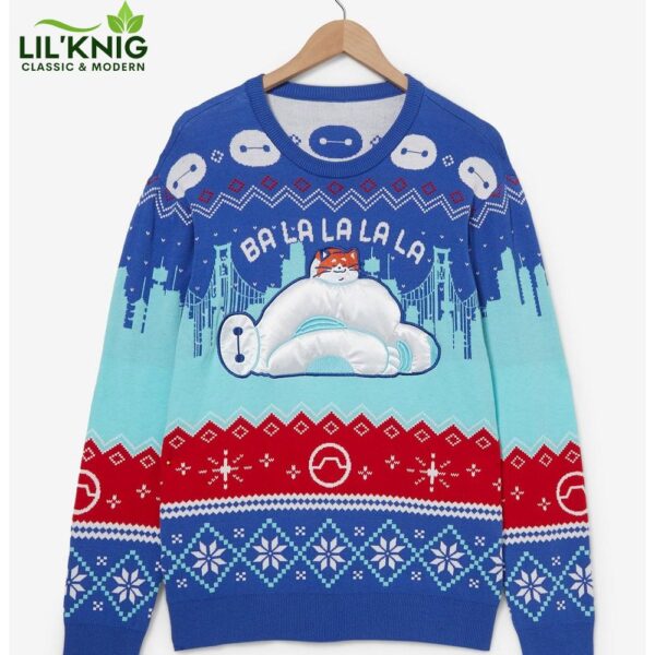 Disney Big Hero 6 Baymax With Mochi Holiday Sweater