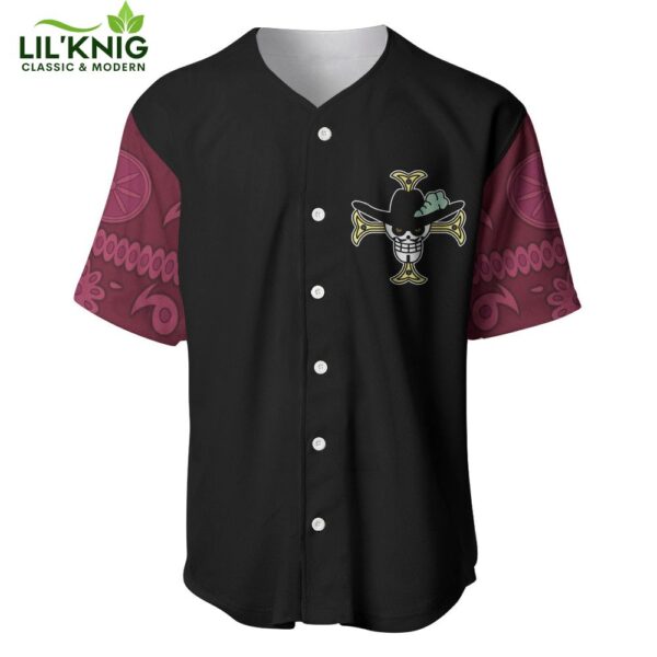 Dracule Mihawk Baseball Jersey One Piece Baseball Jersey Anime Baseball Jersey