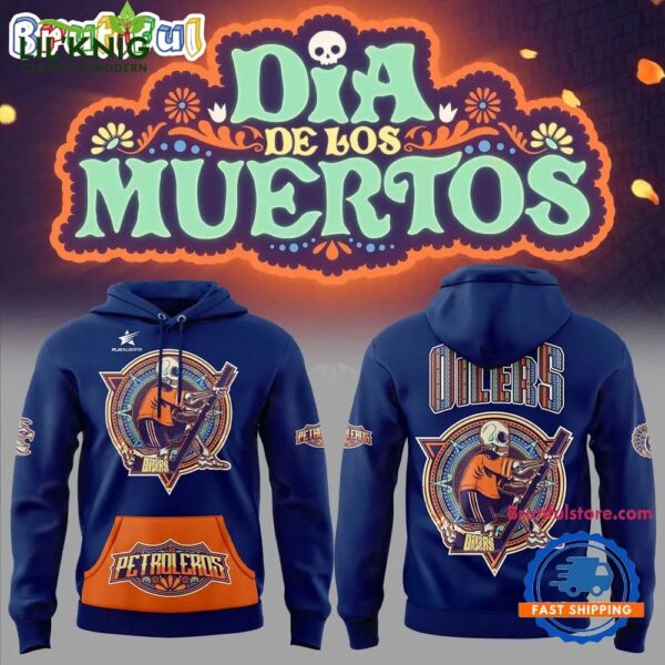 Edmonton Oilers Inaugural Dia De Los Muertos Day of the Dead Hoodie | 2024 Limited Edition