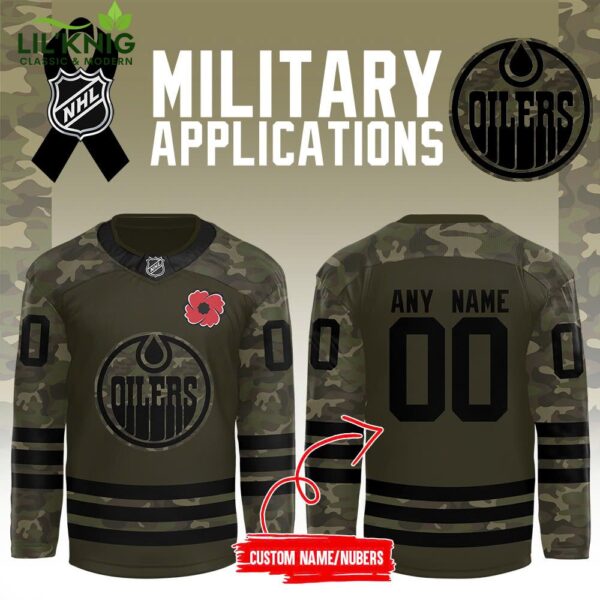 Edmonton Oilers x 2024 Military Appreciation Night Custom Jersey