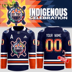 Edmonton Oilers x Indigenous Celebration 2024 Jersey | NHL Indigenous Pride Custom Jersey