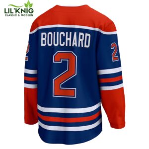 Evan Bouchard Edmonton Oilers NHL Fanatics Breakaway Royal Home Jersey