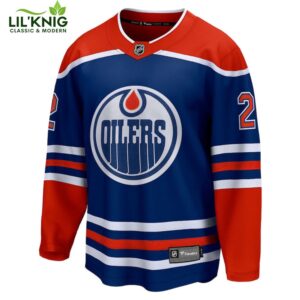 Evan Bouchard Edmonton Oilers NHL Fanatics Breakaway Royal Home Jersey