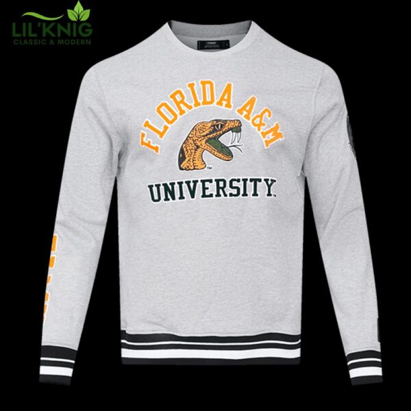 Florida A&M University Classic Men’S Stacked Logo Crewneck