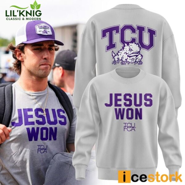 Football 2024 Jesus Won Sweatshirt